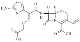 <p>Figure 1. Cefixime molecular structure.</p>