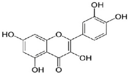 <p>Figure 1. Structure of quercetin.</p>