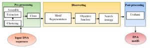 <p>Figure 1. General block diagram of motif discovery technique.</p>