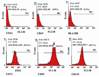 Figure 3. Flow cytometric analysis of surface markers of hUCMSC cells