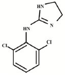 <p>Figure 1. Chemical structure of clonidine.</p>