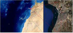 <p>Figure 1. Location of the sampling area in deep Atlantic ocean of Morocco.</p>