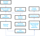 <p>Figure 3. Generalized protocol: computer-aided drug designing (workflow for computer-aided drug discovery of peptides derived from microbial origin).</p>