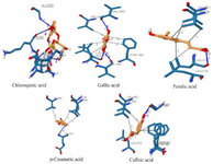 <p>Figure 5. 3D interactions of the selected phenolics with amyloid beta (1-42) fibrils.&nbsp;</p>
