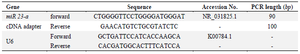 <p>Table 1. Sequences of primers that used in the current study</p>