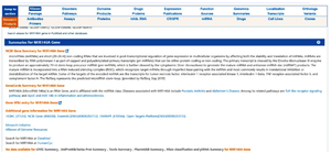 <p>Figure 6. A summary of has-miR146a is provided, along with supporting evidence and its corresponding accession number.</p>